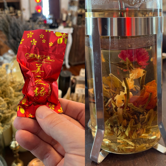 Flowering tea pod