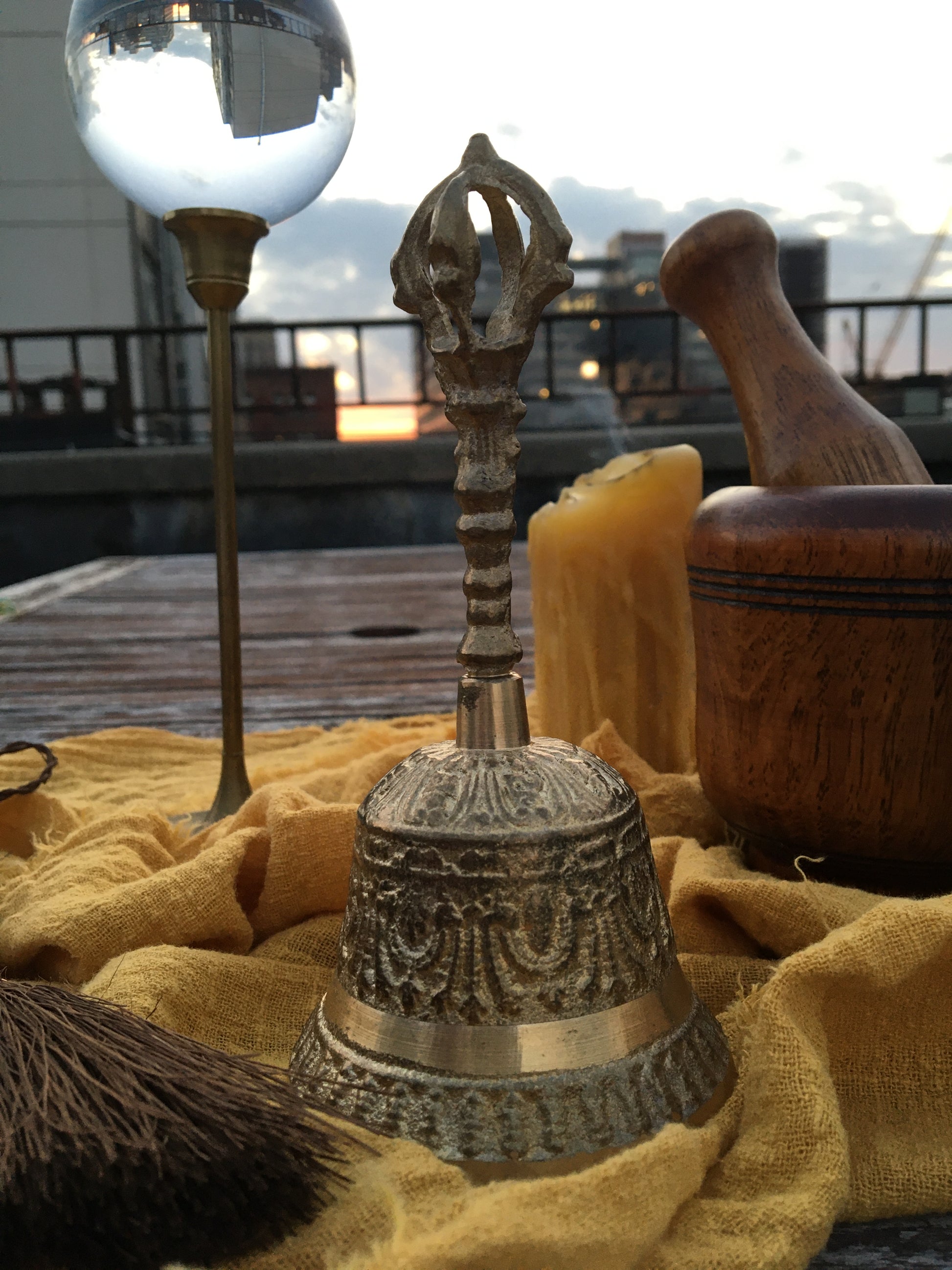 Energy Clearing Brass Bell  Altar Bell – The Spirit Den