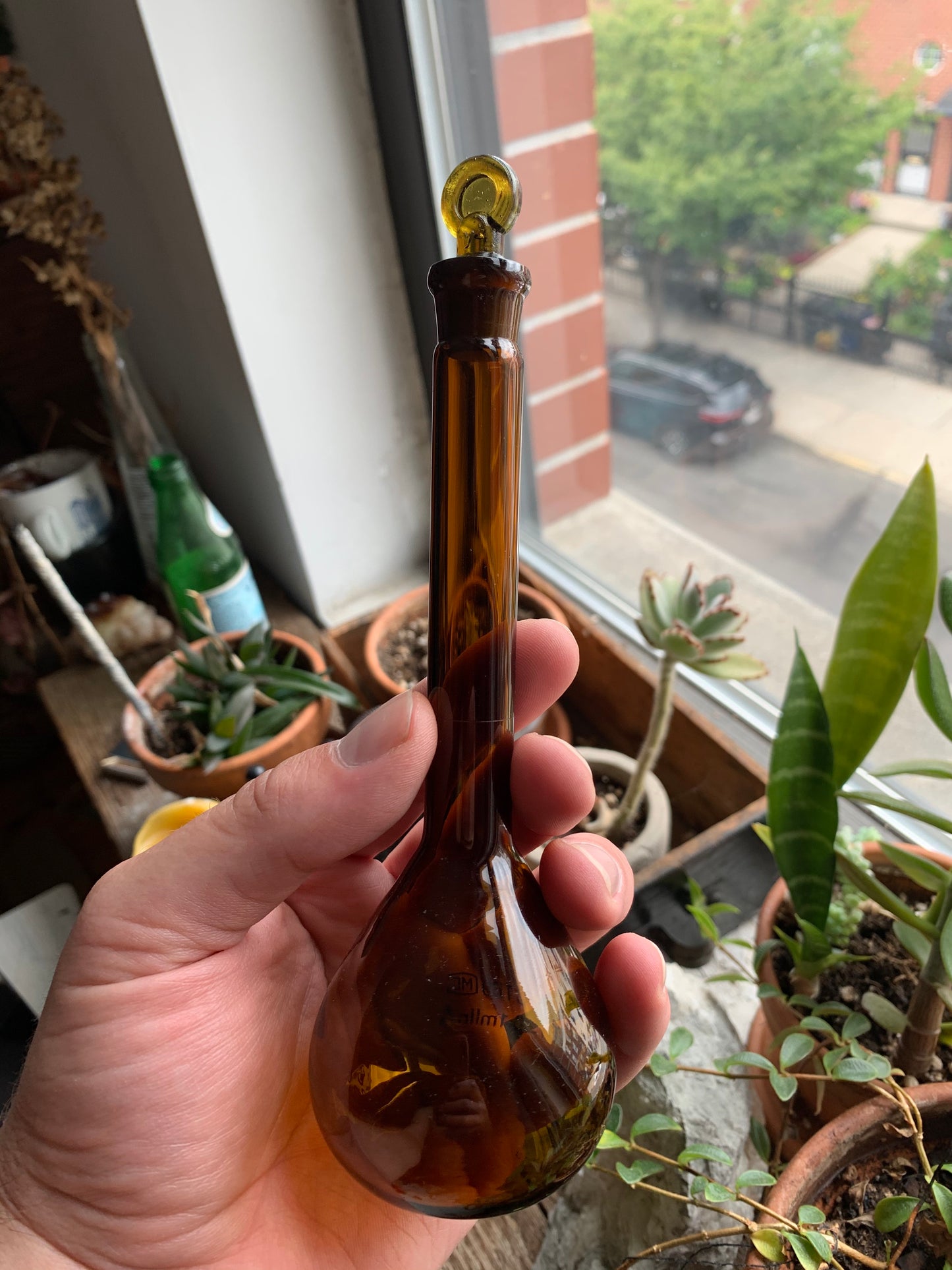 Amber Potion Bottle