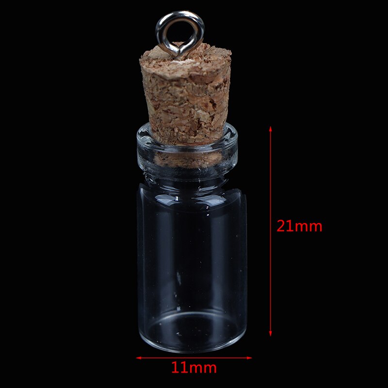 10 Pcs Small Glass Bottles With Cork Lids, Mini Glass Bottles With
